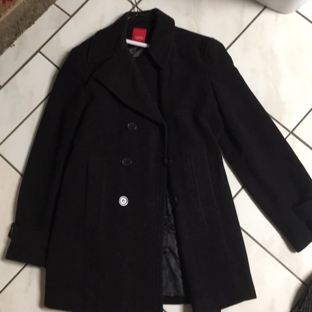 Black pea coat